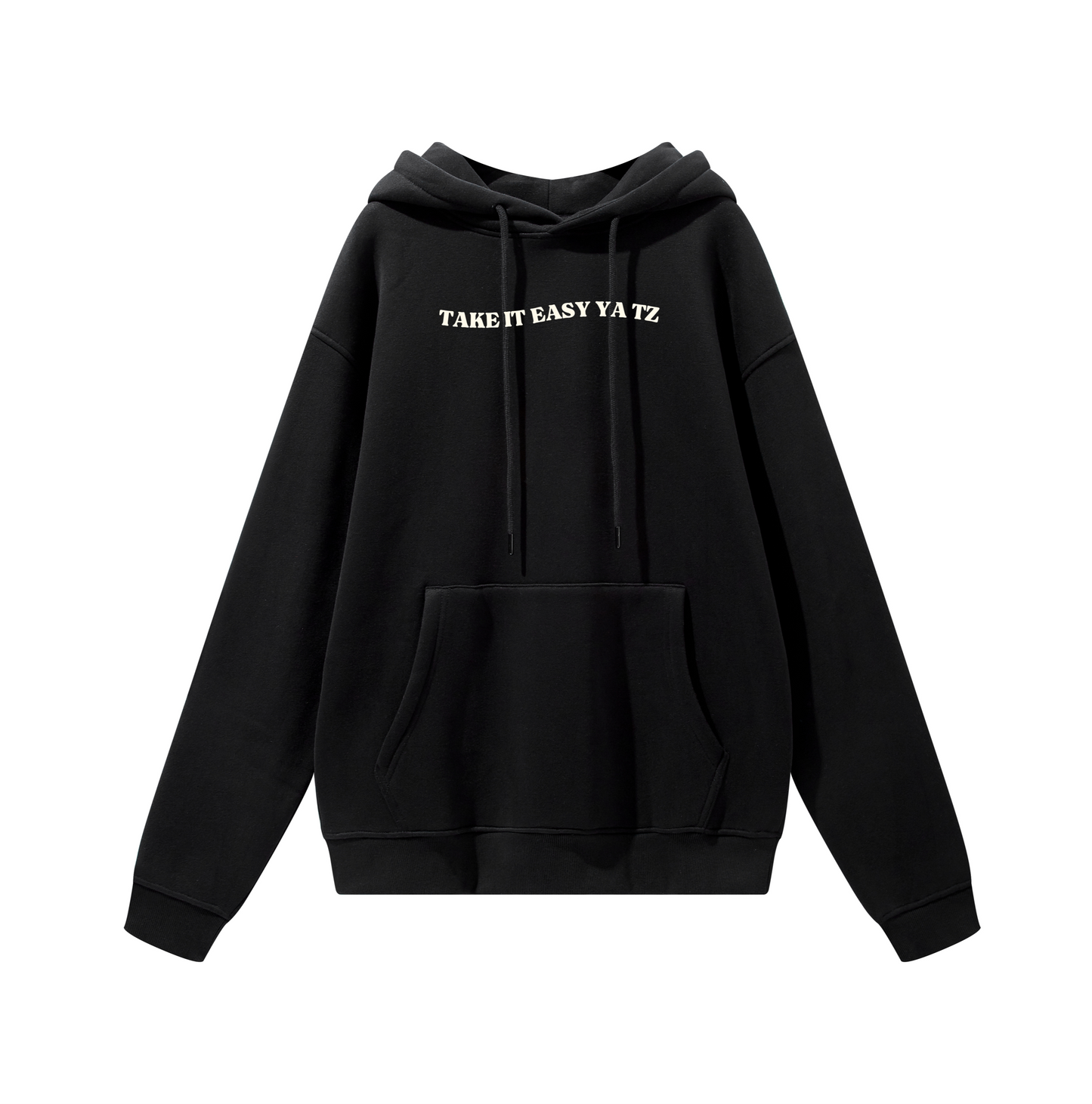 UNISEX OVERSIZED HOODIE - BLACK TAKE IT EZ