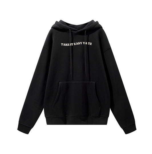 UNISEX OVERSIZED HOODIE - BLACK TAKE IT EZ